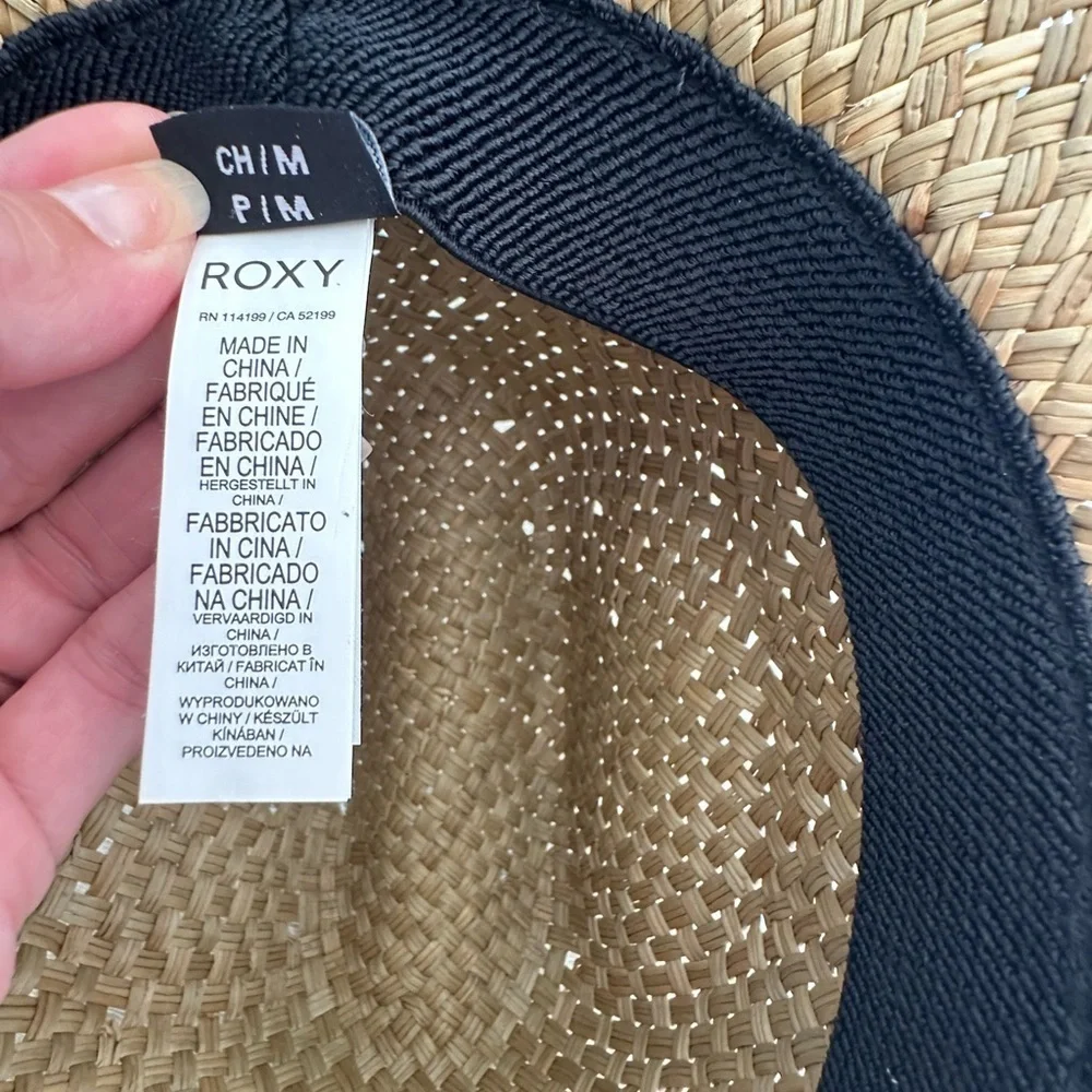 Roxy womans Straw Hat with Red Accent S/M - Picture 4 of 4